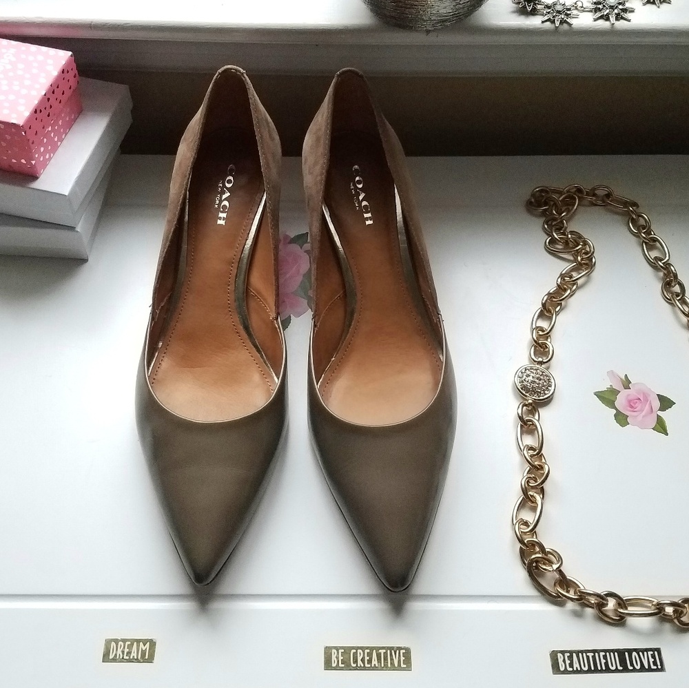 Coach Chambers Pumps NudeTan Size 6